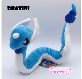 GẤU BÔNG POKEMON RÔNG NƯỚC DRAGONAIR HAKURYU CÓ KHỚP TẠO HÌNH 60CM