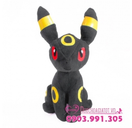 GẤU BÔNG POKEMON GO EEVEE UMBREON BLACKY HỆ BÓNG TỐI MÀU ĐEN 20CM