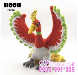 GẤU BÔNG POKEMON HUYỀN THOẠI CHIM PHƯỢNG HOÀNG LỬA HOUOH HOOH 25CM