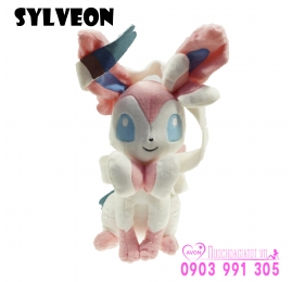 GẤU BÔNG POKEMON GO EEVEE SYLVEON NYMPHIA HỆ TIÊN MÀU HỒNG 30CM