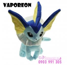 GẤU BÔNG POKEMON GO EEVEE VAPOREON SHOWERS HỆ NƯỚC MÀU XANH DƯƠNG 30CM